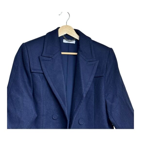 navy blue double-breasted blazer, MVP wardrobe blazers size 38 - Picture 3 of 8